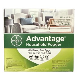 BAYER Advantage Household Fogger 2 oz each Box of 3 Foggers Kills Fleas & Ticks