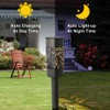 LAMTREE 6 Pack 8 Lumens Solar Pathway Lights, Metal Lamp