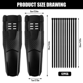 Wvu & Wvo 2 Pieces Mudguards Mountain Bike Bicycle Mudguard Quick Disassembly MTB Mudguard Rear Road Bike Mudguard for Mountain Bike Road Bike Mudguards Mountain Bike Set