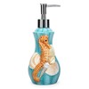 FORLONG Ceramic Bathroom Accessories Set, 4 Piece 3D Floating Seahorse