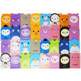 PLACETY Small Thank You Greeting Cards with Cats and Envelopes (32 Count)