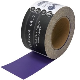 Serious Grit 400 Grit Ceramic Grain PSA Sandpaper Roll - Heavy-Duty Stickyback Adhesive Longboard Sanding Roll - 2.75 Inch x 20 Yard Continuous Sand Paper for Wood, Metal, Autobody, Paint, Air Sanders