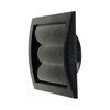 Black Exhaust Hood Vent 4'' Inch with Built-in Pest Guard