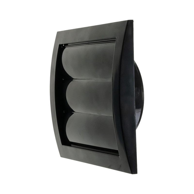 Black Exhaust Hood Vent 4'' Inch with Built-in Pest Guard