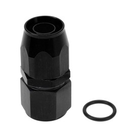 A ABSOPRO Male Flare Reducer Hose Fitting Adapter TF-1001-AN10 0° Fuel Line Connector Aluminum with O-ring Black