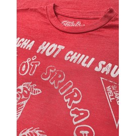 Sriracha Hot Chili Sauce Logo Red Soft Touch Tee-medium Red Heather