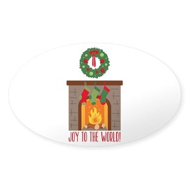 CafePress Joy to The World Sticker Oval Car Bumper Sticker