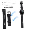 SHOWERORO 2pcs Nylon Weaving Wrist Strap for Watch Active Comfortable