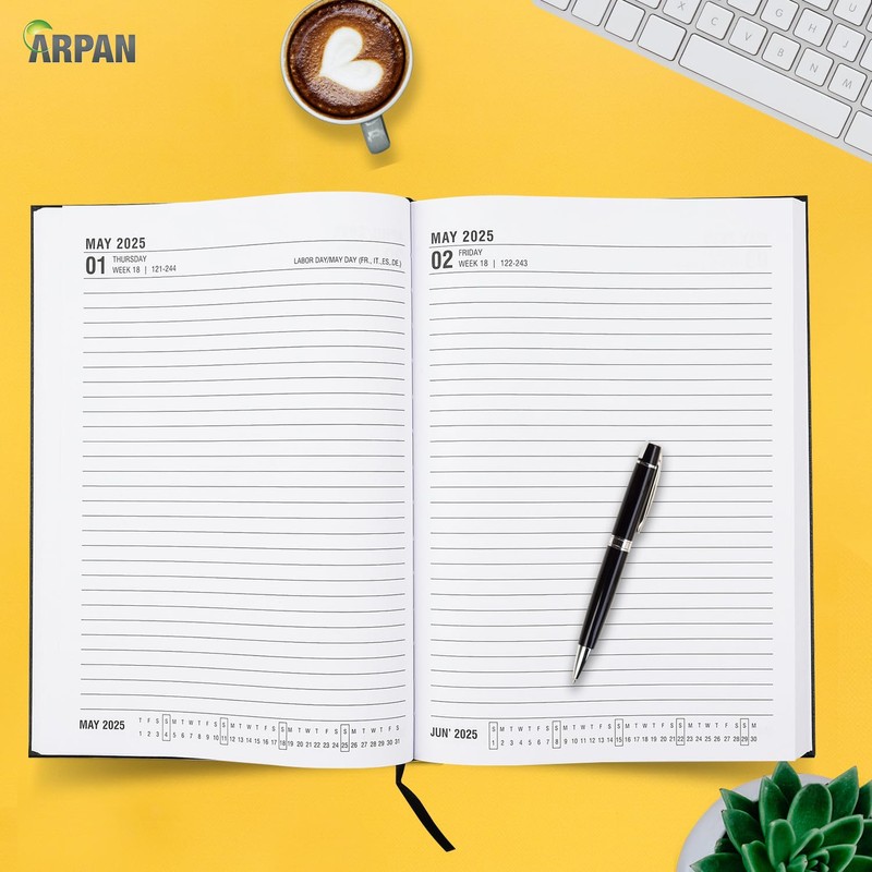 Arpan 2025 Diary A5 One Day to a Page Diary