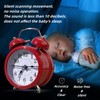 Bedside Alarm Clock, Twin Bell Alarm Clock Soft Backlight Intuitive