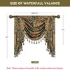 Loom and Mill Luxury Waterfall Valances for Windows, Boho Jacquard