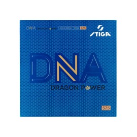 Stiga DNA Dragon Power 57.5 Table Tennis Rubber | Extra Hard Top Level Table Tennis Sheet for Superior Grip & Powerful Spins - Full Stroke Control - Made in Germany - Black