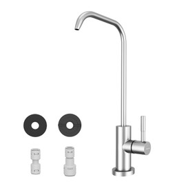 WEWE WEWE Drinking Water Faucet, Lead-Free Kitchen Water Filter Faucet for Reverse Osmosis or Water Filtration System, RO Faucet, Brushed Nickel
