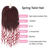 8 Inch Spring Twist Crochet Hair for Black Women -