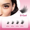 MozyVex 36PCS Enduring Self Adhesive Eyelashes Cluster DIY Pre-Glued Cluster