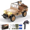 Authticar RC Crawler, 1:14 Scale Military Willys Jeep, Yellow
