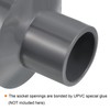 PATIKIL PVC Reduction Pipe Fitting 40 x 20 mm Straight