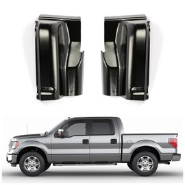 HECASA Steel Cab Corners Set Pair Compatible with 2004-2008 Ford F150 4 Door & Lincoln Mark LT Crew Cab Pickup Truck Powder Coated