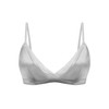 SilRiver Women Silk Padded Bralette Deep V Bra Wire Free
