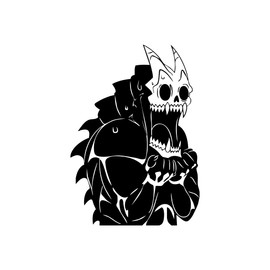 Kaiju No 8 Kafka Surprised Skull Monster Vinyl Decal Sticker Car Laptop Wall Decoration 8" in