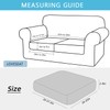 Seat Cushion Sofa Cover: 2 Seater Waterproof Couch Cushion Slipcovers