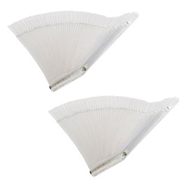 Crazy K&A 50 Pcs / 100 Pcs Fan-shaped Nail Art Tips Sticks Polish Gel Practice Tool (100 Pieces, Transparent) by Crazy K&A