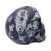 Nemesis Now Black and White Traditional Tribal Tattoo Fund Skull