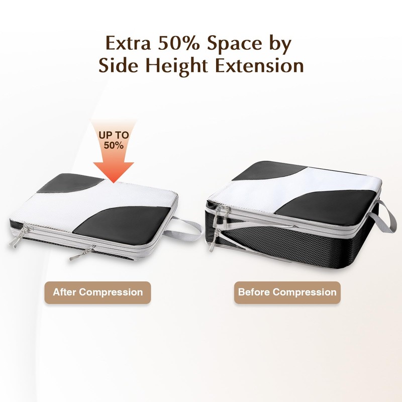 DIMJ Packing Cubes Suitcase Organiser - Packing Cubes for Clothes,