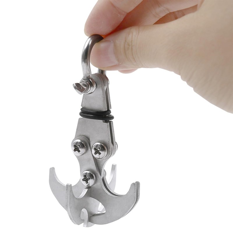 Sarini Grappling Hook Foldable Gravity Climbing Claw Multifunctional Stainless Steel