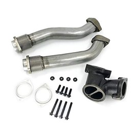 Marketplace Auto Parts Turbo Diesel Up Crossover Line Kit - Compatible with 1999-2003 Ford F350 Super Duty 7.3L V8 Turbocharged (From 12/06/1998)