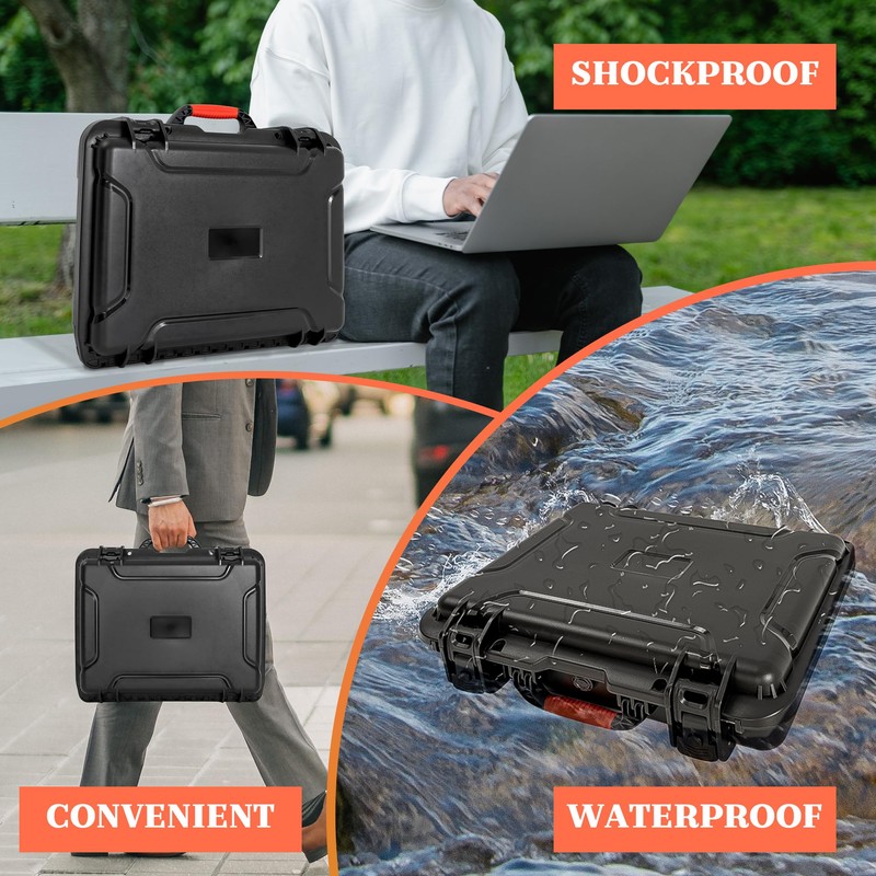 WELIDAY Waterproof Laptop Hard Case for 15.6-17.3 inch Gaming Laptops