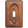 YDJSA Solid Walnut Light Switch Cover Decorative Single Toggle Wall