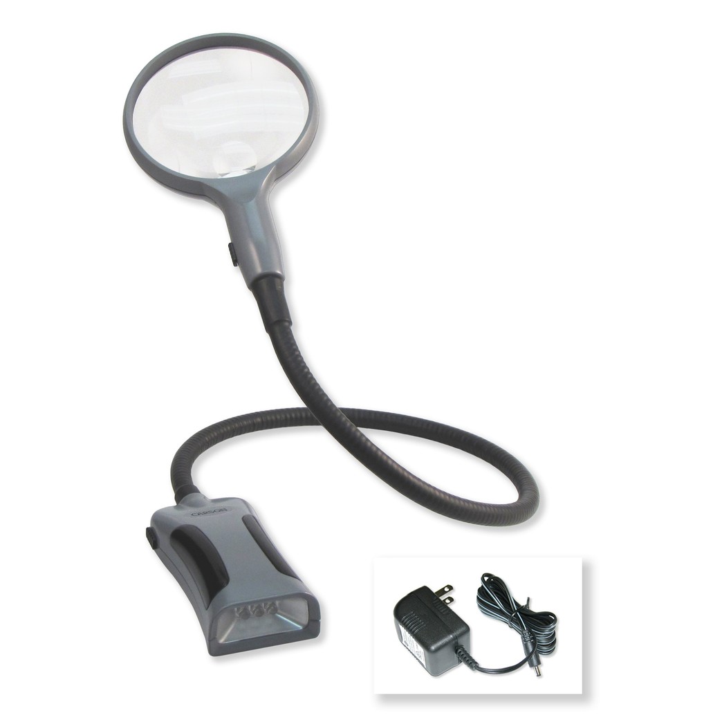 Carson BoaMag 2.5x LED Lighted Flexible Neck Magnifier and Flashlight (SM-22)