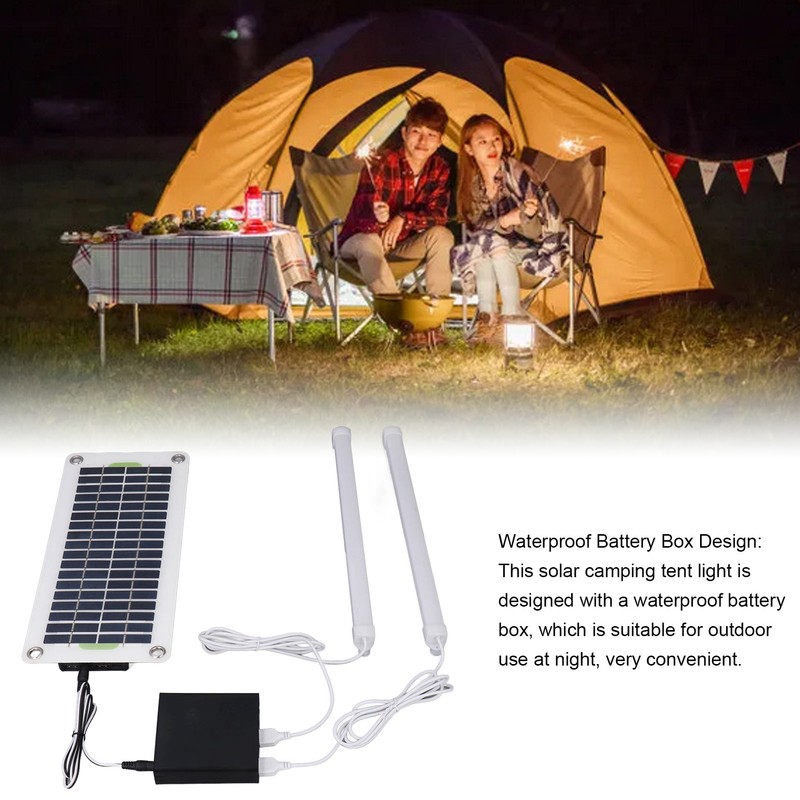 Solar Light Tube 30W 12V5V Dual USB LED Solar Panel