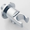 Keymark Wall Supply Elbow with Hand Shower Holder Chrome, Brass