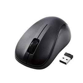 Elecom M-K5DRKBK/RS Wireless Mouse, Small, Antibacterial, RoHS Compliant, Black