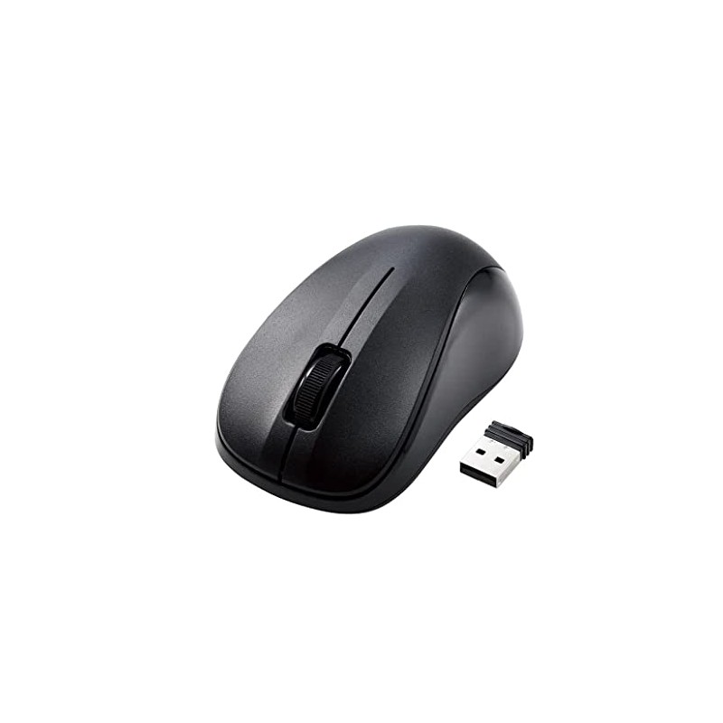 Elecom M-K5DRKBK/RS Wireless Mouse, Small, Antibacterial, RoHS Compliant, Black