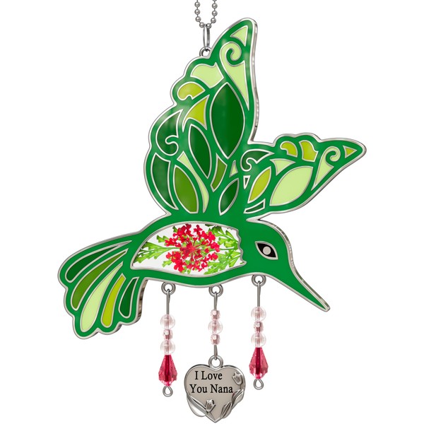 KY&BOSAM Hummingbird Suncatcher I Love You Nana Unique Design wiht