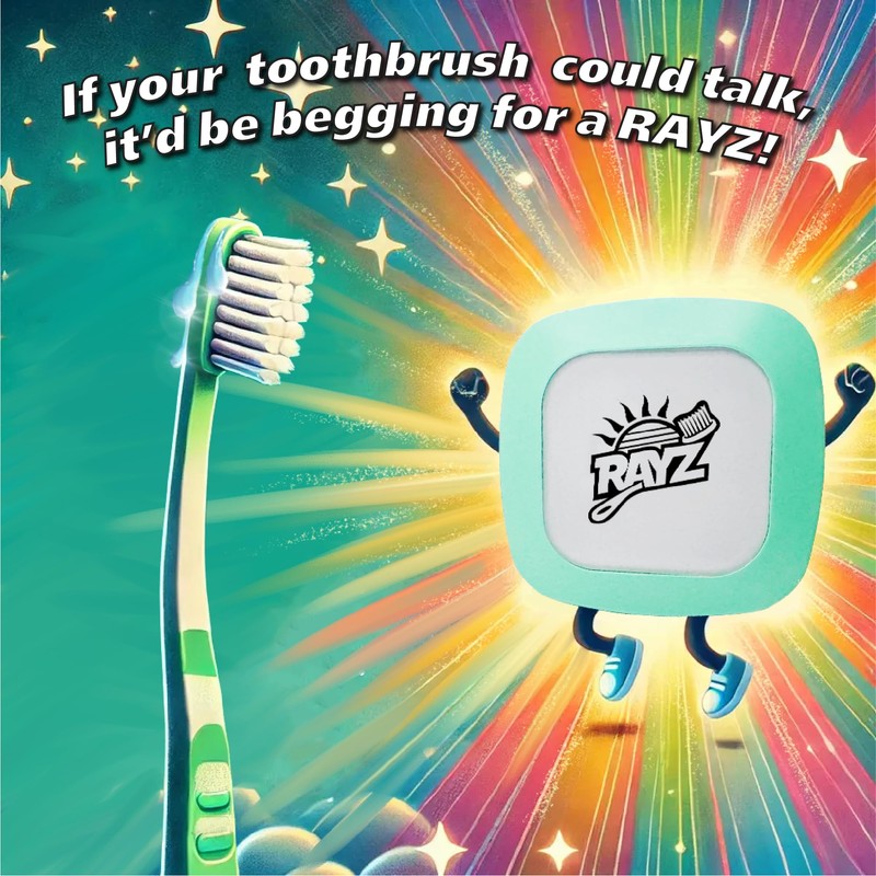 Rayz UV-C Toothbrush Sanitizer | Portable & Rechargeable | 99.9%