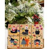 qiqee Christmas Shoes Bakery Boxes with Window 60pcs 4x4x2.5 Mini