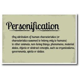 PosterEnvy Personification- NEW Language Arts Classroom POSTER