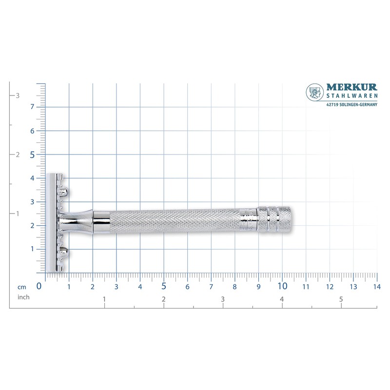 MERKUR 25C Double Edge Safety Razor in Bright Chrome with