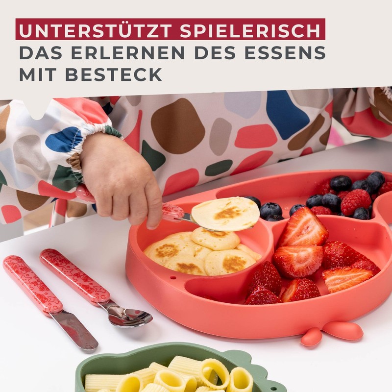Fackelmann Set Posate Bambini 3 Pezzi – Forchetta, Cucchiaio e
