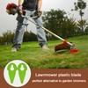 Poweka Lawnmower Plastic Cutting Blade for Compatible with Gtech ST01