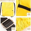 Bolsa Grande Cordón de Tela Oxford Amarilla para Deportes y