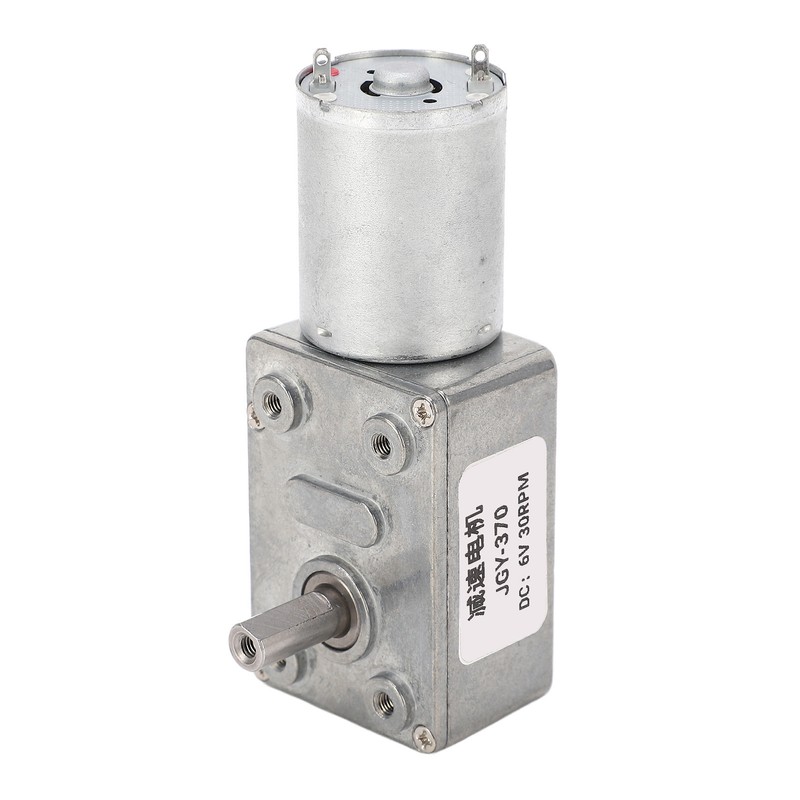 Worm Gear Motor High Torsion 12mm Single Shaft Self Locking