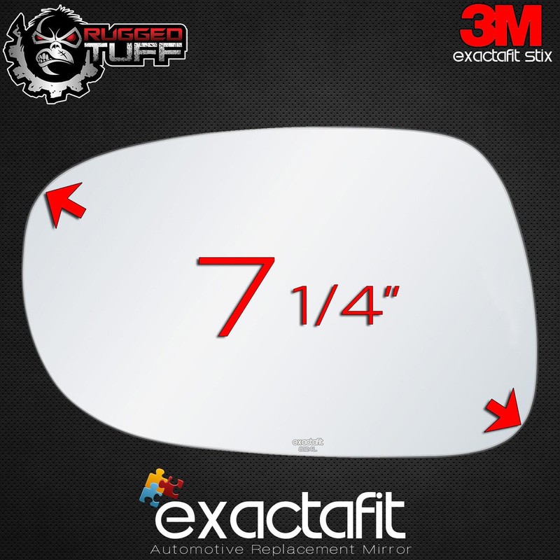 exactafit 8124L Driver Side Mirror Glass Replacement Repair Compatible With