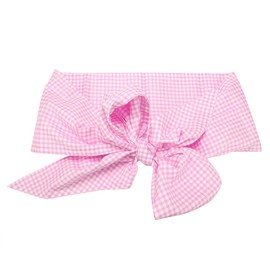 Zerodis Baby Swaddle Wrap Sash, Cotton Maternity Bowknot Newborn Infant Blanket for Photo Shot, Newborn Baby Swaddle Blankets Receiving Blankets Infant Baby Gifts(Light Plaid)