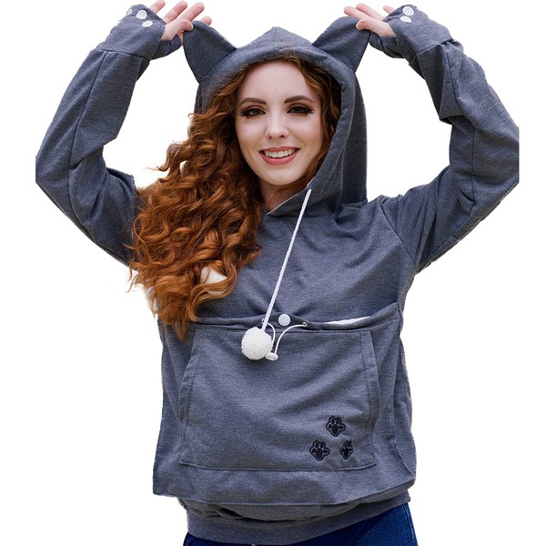 ALYC Unisex Hoodies Pet Holder Cat Dog Large Pouch Carriers