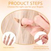 10 Pcs Finger Sectioning Tool for Hair, Stainless Steel Stitch